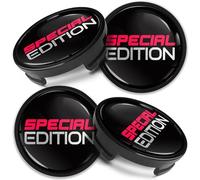 Biomar Labs 54mm Wheel Centre Caps Compatible with Ford, Alloy Wheel Center Caps Replacement, Hub Caps Badge Cover Set for Ford Fiesta Focus, Fits 6M-21-1003 AA / 6M-21-1003 BA (CF 56)