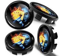 Biomar Labs 68mm Wheel Centre Caps Set of 4 Compatible with BMW Wheels - Plastic Alloy Wheel Hub Centre Caps Replacement - Compatible with BMW Part Number 36136783536 (CB 21)