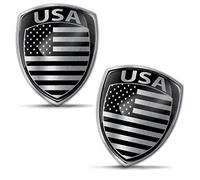 Biomar Labs Country Flag Car Sticker Decal 3D Gel Badge Domed 2 Pack F 158