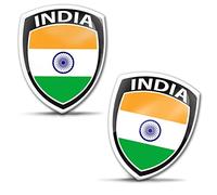 Biomar Labs Country Flag Car Sticker Decal 3D Gel Badge Domed 2 Pack F 224