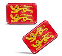 Biomar Labs Country Flag Car Sticker Decal 3D Gel Badge Domed 2 Pack F 72