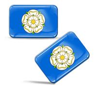 Biomar Labs Country Flag Sticker Set Self Adhesive Vinyl Decals National Flag Stickers Vehicle Styling Car Motorcycle Laptop Phone Window Interior Exterior (England UK GB Yorkshire Flag F 93)
