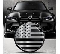 Biomar Labs Front Hood Trunk Tuning Badge 82 mm Compatible with BMW Emblem 51148132375 (Silver United States American Flag EO 23)