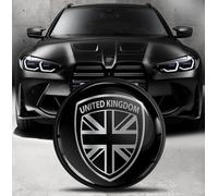Biomar Labs Front Hood Trunk Tuning Badge 82 mm Compatible with BMW Emblem 51148132375 UK Union Jack Flag EO 2
