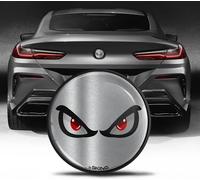 Biomar Labs Rear Trunk Tuning Badge 74mm Compatible with BMW Emblem Bonnet Boot 51148219237 Eyes Silver EZ 8