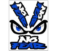 Biomar Labs® Set (4pcs) Vinyl Stickers Decals No Fear Eyes Car Motorcycle Bike Helmet D 44