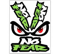 Biomar Labs® Set (4pcs) Vinyl Stickers Decals No Fear Eyes Car Motorcycle Bike Helmet D 56