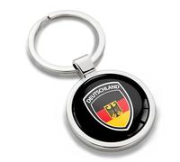 Biomar Labs Stainless Steel Metal Keychains Country Flag National Flags Design Durable Premium Accessory Car House Keys Backpack Gift Travel Souvenir (Germany German Flag KK 265)
