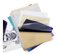 Biomaser Tattoo Transfer Paper 100 Sheets A4 Tattoo Paper Carbon Paper Tattoo Stencils Tracing Paper Die Paper Thermal Stencil Paper Carbon Thermal Copy Paper for Tattoo Printer