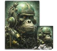 Biomechanical Ape Jigsaw Puzzles for Adults 1000 Piece Paper Jigsaw Perfect for Birthday ChristmasHalloween Gifts 1000 PCS(38x26cm)