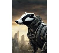 Biomechanical Badger Notebook: Writing Journal For Sci-Fi and Fantasy Lovers Unique Mechanical Animal Design For Gift