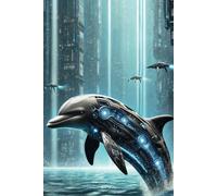 Biomechanical Dolphin Notebook: Writing Journal For Sci-Fi and Fantasy Lovers Unique Mechanical Animal Design For Gift