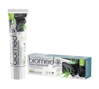 Biomed 97% Natural Triple Charcoal Whitening Toothpaste | Gum Care, Bamboo Charcoal | Vegan, SLES Free, with FLOURIDE 100g