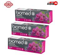 Biomed Sensitive 98% Natural Toothpaste, Red Grape Seed Extract 100g -Pack of 3-