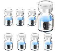 Biomed Solutions Empty Sterile Vial Sealed with Butyl Rubber Stopper and Flip Top Closure,Type 1 Borosilicate Glass Tubing,Individually Packed (1mL 8Pcs Clear)