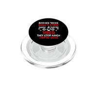 Biomed Techs Don't Stop When Tired They Stop When Done BMET PopSockets PopGrip for MagSafe