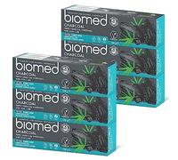 Biomed Triple Charcoal 98% Natural Whitening Toothpaste | Gum Care, Bamboo Charcoal | Vegan, SLES Free 100g (Pack of 6)
