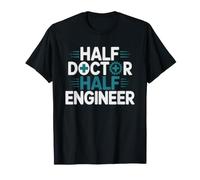 Biomedical Engineer Half Doctor Genius Bme Biomed Medical T-Shirt