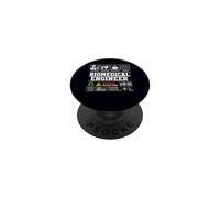 Biomedical Engineer Warning Label Skills Coffee Wine PopSockets Adhesive PopGrip