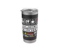 Biomedical Engineer Warning Label Skills Coffee Wine Stainless Steel Insulated Tumbler