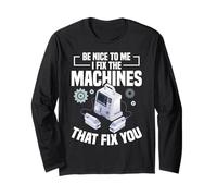 Biomedical Tech Equipment Fix You Biomed Technician Long Sleeve T-Shirt