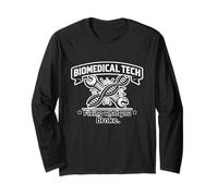 Biomedical Tech Fixing What You Broke DNA Wrench Graphic Long Sleeve T-Shirt