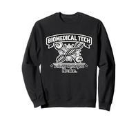 Biomedical Tech Fixing What You Broke DNA Wrench Graphic Sweatshirt