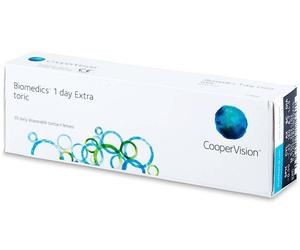 Biomedics 1 Day Extra Toric (30 lenses) -0.75 Stärke: 0.00, BC: 8.70, DIA: 14.50, CYL: -0.75, AXIS: 180° 0.00 8.70 14.50 180°