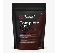 Biomel Complete Gut - Belgian Chocolate - Advanced Gut Health - 450g/30 Servings - Vegan Friendly - Gluten Free - Delicious & Effective