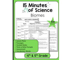 Biomes Interactive Workbook for Kids: Science Notes, Reading Comprehension, Critical Thinking, Life Science Activities, Biomes, ... Habitats, Homeschool Science Curriculum