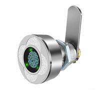 Biometric Drawer Lock Fast Fingerprint Scanning and Intelligent Battery Management for Enhanced Protection (20mm Silver)