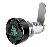 Biometric Drawer Lock Fast Fingerprint Scanning and Intelligent Battery Management for Enhanced Protection (30mm Black)