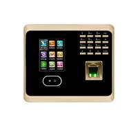 Biometric Face Recognition Time Attendance Machine System With Keyboard Fingerprint Reader Facial Time Clock(Color:UF100-ID)