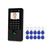 Biometric Facial Access Control Keypad System RFID Fingerprint Time Attendance Machine Support Face Password TCP/IP Network USB(Color:X112-K)