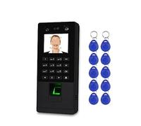Biometric Facial Access Control Keypad System RFID Fingerprint Time Attendance Machine Support Face Password TCP/IP Network USB(Color:X112-SK)