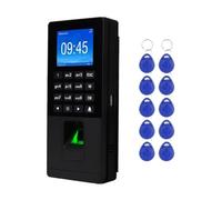 Biometric Fingerprint Access Control Keypad Password RFID Time Attendance Machine Support TCP/IP Network USB Employee Check-in(Size:Support TCP IP)