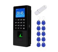 Biometric Fingerprint Access Control Keypad Password RFID Time Attendance Machine Support TCP/IP Network USB Employee Check-in(Size:Not Support TCP IP)