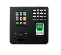 Biometric Fingerprint Face Facial Recognition Time Attendance TCP/IP USB Time Clock Record Office Attendance System(Color:ID)