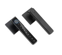 Biometric Fingerprint Smart Door Lock Password Electronic Keyless Entry Knobs Security Handle Office Commercial(Nero)