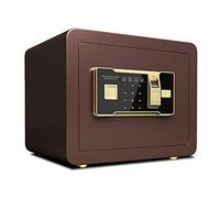 Biometric Fingerprint Touch Screen and Digital Virtual Password, Electronic Hidden Cabinet, Safe with Fireproof Document Bag for Home Closet Office Hotel Business, Brown