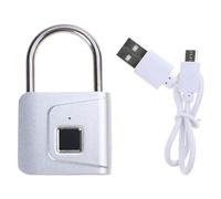 Biometric Gym Locker Lock Fingerprint Padlock Quick Unlock Padlock Outdoor Weather Resistant Lock Metal Lock for Outdoor