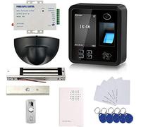 Biometric RFID Fingerprint Security Access Control Systems Kits Exit Motion Sensor +600LBS Force Magnetic +110-240V Power Supply Unit