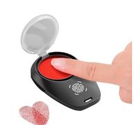 Biometric Stamp Pad, Compact Ink Tool, Sturdy Lanyard Accessory Design, Authentication Records, Notary Legal Verification, Compact Home Security Gadget for Professional Beginners & Documentation Usage