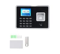 Biometric Time Clock Attendance Machine For Employees In And Out Punching Support 1000pcs Fingerprint Efficient Clocking