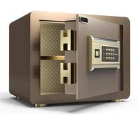 Biometric Wall Safe with Fingerprint Lock Cash Storage Numeric Key Access Emergency Key Local Gold-1 Secure Cash and Valuables Theft Protection