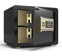 Biometric Wall Safe with Fingerprint Lock Emergency Key Access Cash Storage Secure Home Safe for Valuables - Local Gold-1 Model