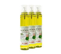 BioMiracle Aloe Vera Soothing Mist Soothing Gel with 9 Natural Plant Extracts, Deep Hydration Pump Bottle - 3 Pack