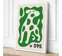Biomorphic Fragments Abstract Canvas Wall Art Print 30x20 Inch (76 x 51 cm)