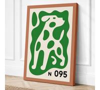 Biomorphic Fragments Abstract Canvas Wall Art Print 36x24 Inch (91 x 61 cm)