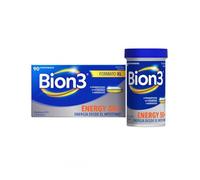 Bion3 Energy 50+, 90 Multivitamin Tablets with Probiotics, Dietary Supplement for Physical and Mental Energy and Fatigue Reduction, Vitamin C, D, A, B-Complex, Zinc, Iron and Lutein